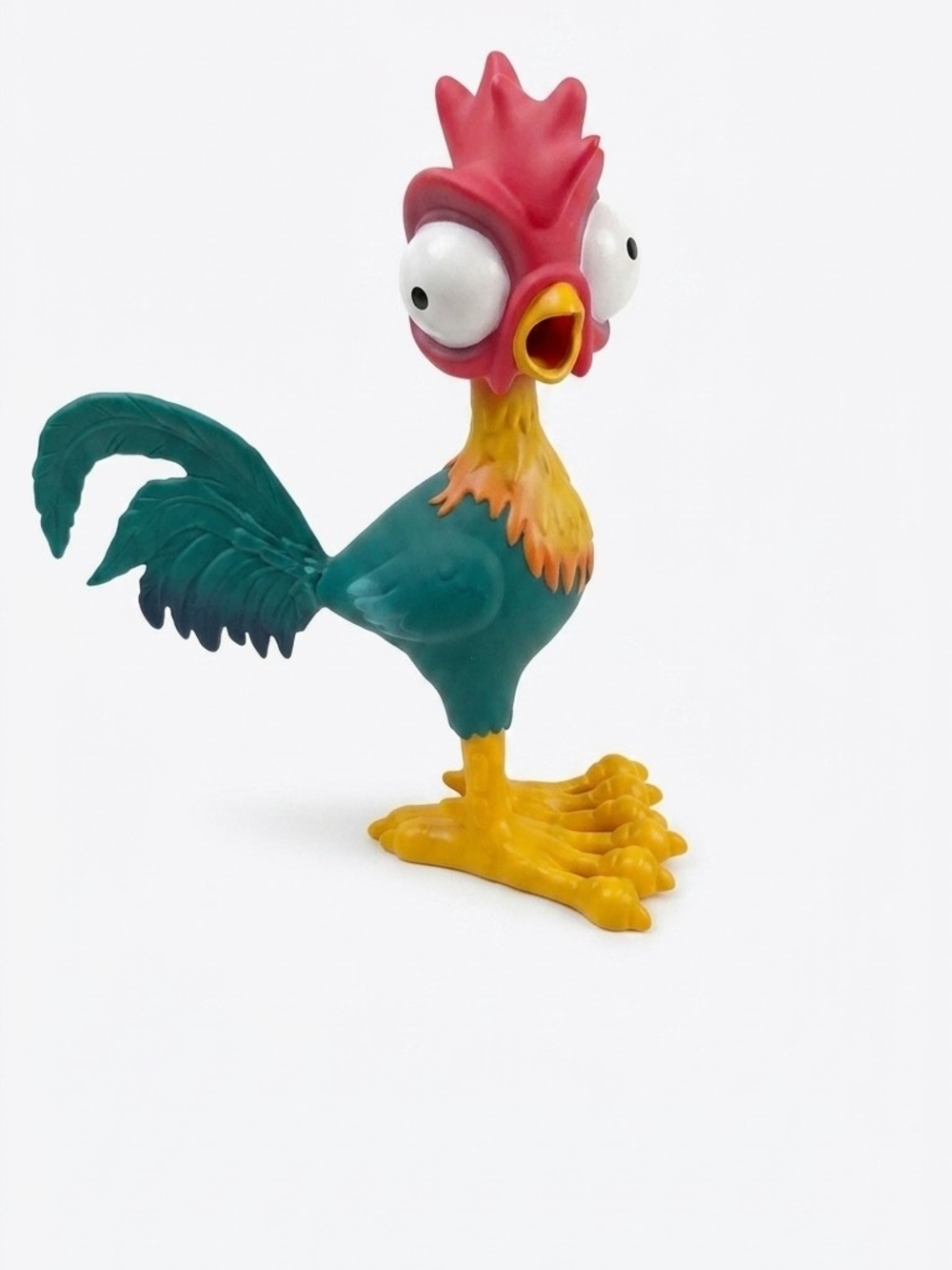 Disney Vibrant Rooster Figure - Teal, Red & Yellow